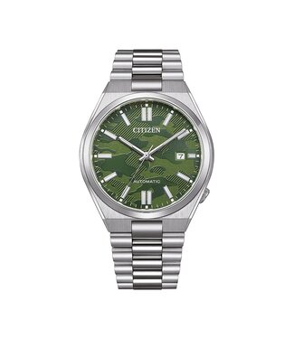Citizen  Tsuyosa NJ0159-86X Automatik Grün Camouflage Herrenuhr