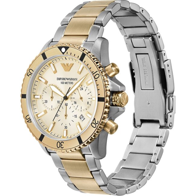 Emporio Armani  Diver Chrono Bicolor  AR11606 Herrenuhr