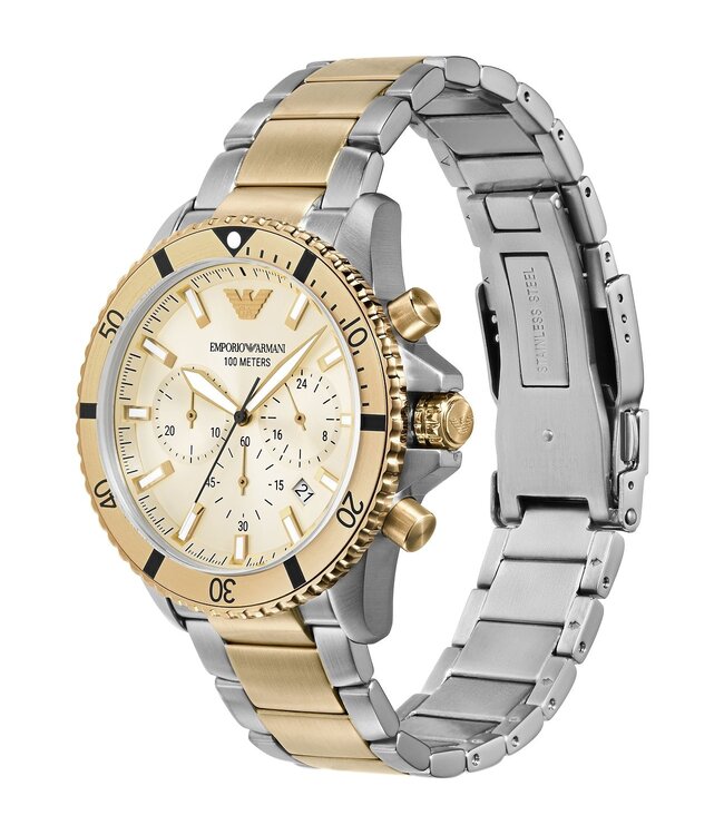 Emporio Armani  Diver Chrono Bicolor  AR11606 Herrenuhr