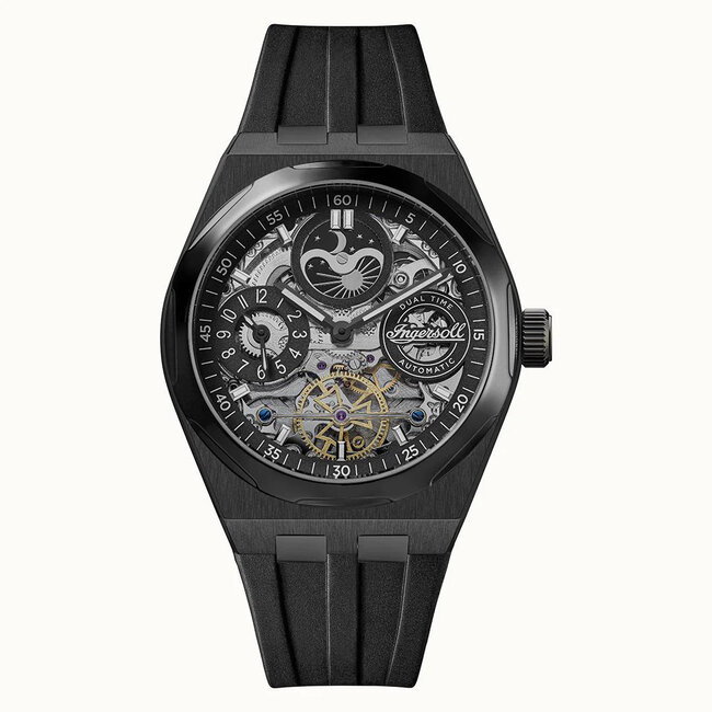 Ingersoll I12908 Herrenuhr Broadway Dual Time Automatik 43mm 5ATM