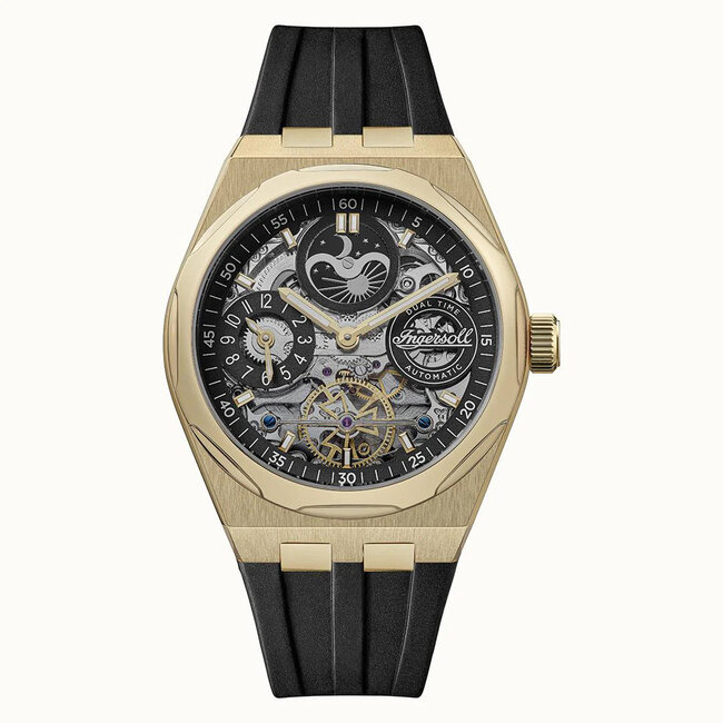 Ingersoll I12907 Herrenuhr Broadway Dual Time Automatik 43mm 5ATM