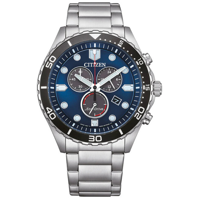 Citizen  AT2560-84L Herrenuhr Eco-Drive Chronograph 43mm 10ATM