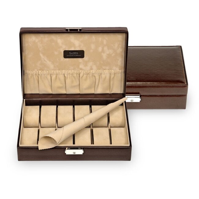 Sacher Uhrenetui für 12 Uhren new classic / mocca