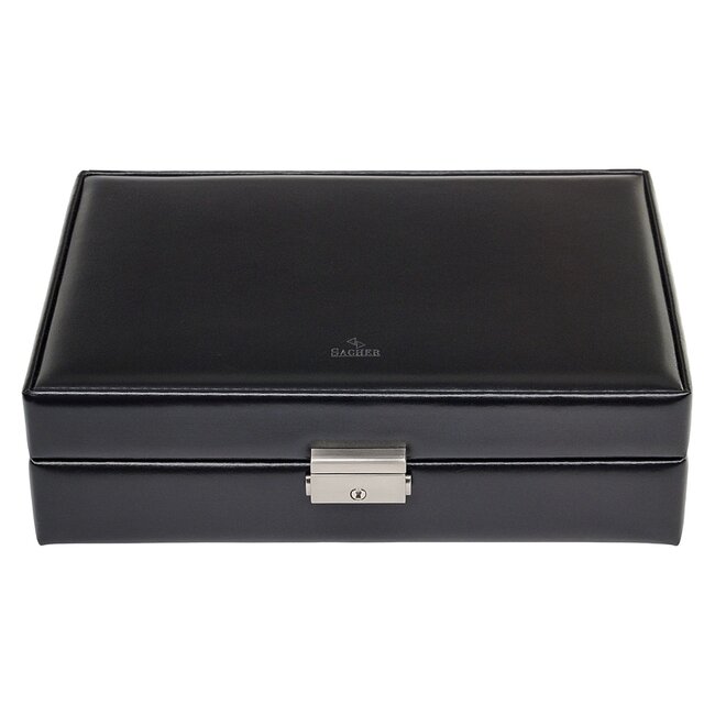Sacher  Uhrenetui für 10 Uhren new classic / schwarz (Leder)