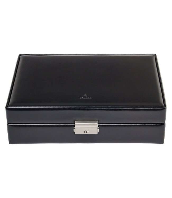 Sacher  Uhrenetui für 10 Uhren new classic / schwarz (Leder)
