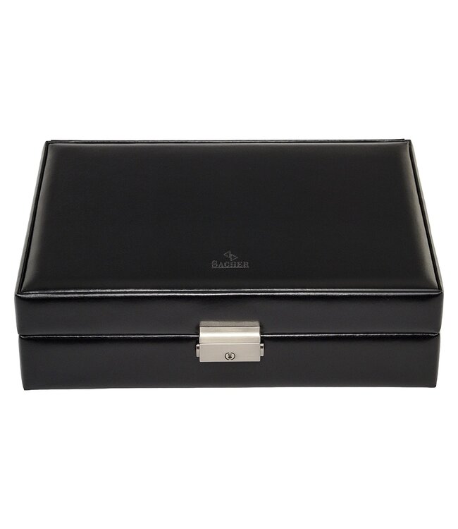 Sacher  Uhrenetui für 10 Uhren black exclusive / schwarz (Leder)