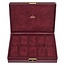Sacher Uhrenetui für 10 Uhren acuro / bordeaux (Leder)