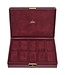 Sacher Uhrenetui für 10 Uhren acuro / bordeaux (Leder)