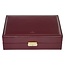 Sacher Uhrenetui für 10 Uhren acuro / bordeaux (Leder)
