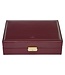 Sacher Uhrenetui für 10 Uhren acuro / bordeaux (Leder)