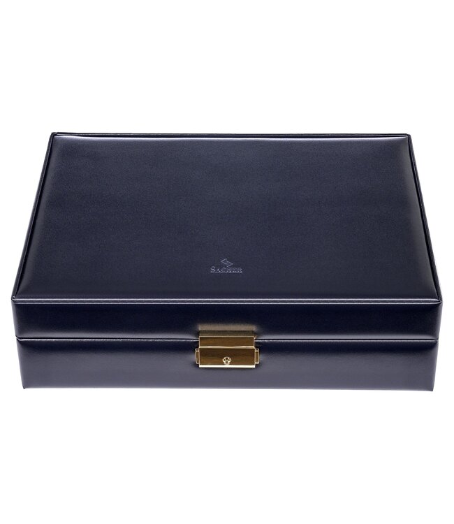 Sacher  für 10 Uhren acuro / navy (Leder)