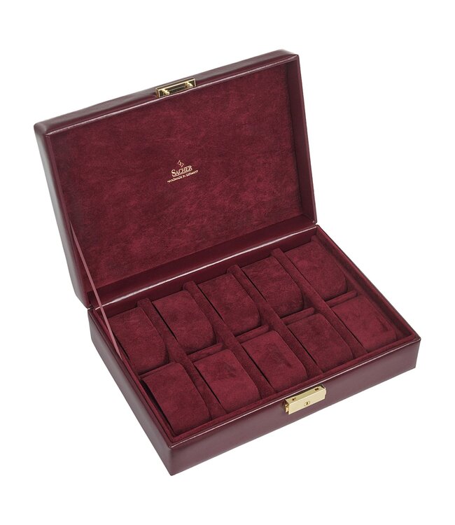 Sacher  für 10 Uhren acuro / navy (Leder)