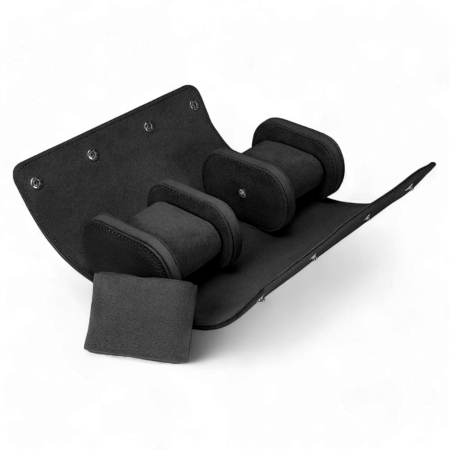 Windrose  Uhrenetui für 3 Uhren Tempora / schwarz