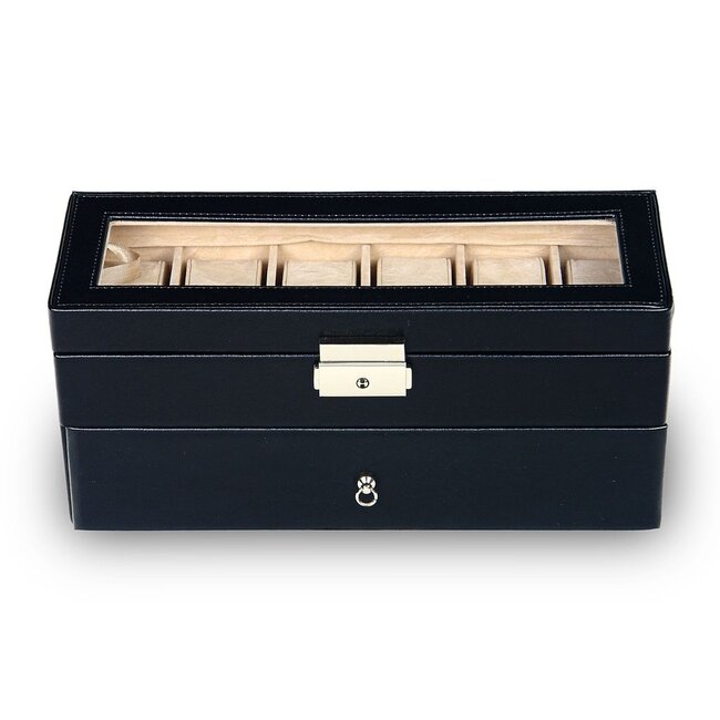 Uhrenetui für 12 Uhren standard / schwarz