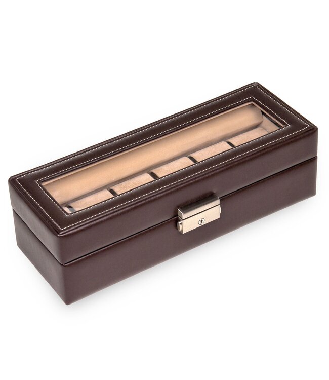 Sacher  Uhrenetui für 6 Uhren new classic / mocca