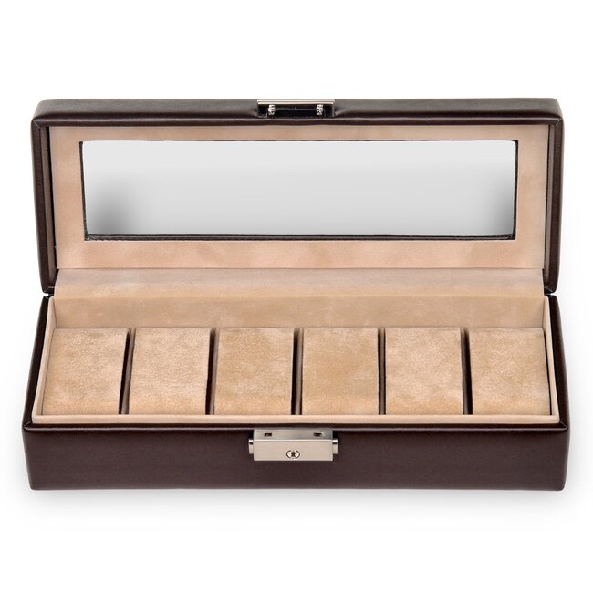 Uhrenetui für 6 Uhren new classic / mocca
