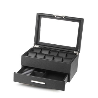 CHRONOGUARD   Uhrenbox 10+ Uhrenaufbewahrung  schwarz