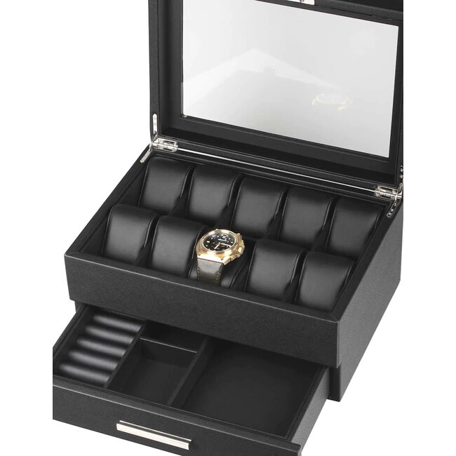 CHRONOGUARD    Uhrenbox  10+ Uhrenaufbewahrung  schwarz