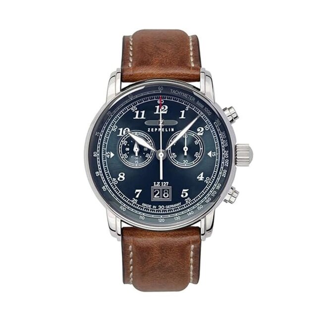 Zeppelin  8684-3 Herrenuhr LZ127 Graf Zeppelin Chronograph 40mm 5ATM
