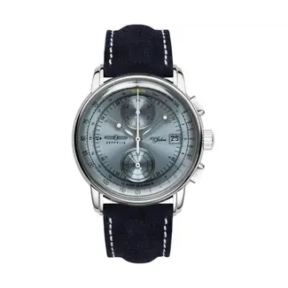Zeppelin 8670-4 Chronograph 100 Jahre Zeppelin Herrenuhr 42mm 5ATM