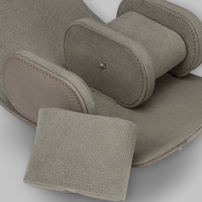 Windrose  Uhrenetui für 2 Uhren Tempora / taupe