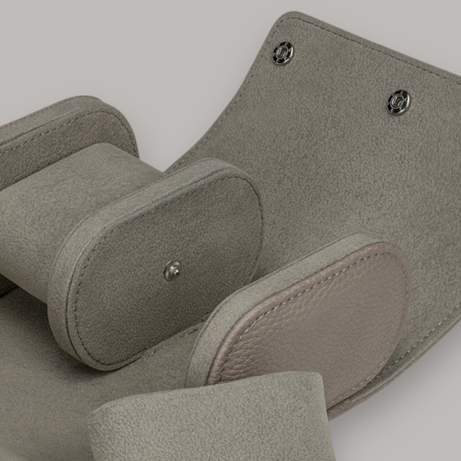 Windrose  Uhrenetui für 2 Uhren Tempora / taupe