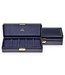 Sacher Uhrenetui für 5 Uhren acuro / navy (Leder)