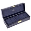 Sacher Uhrenetui für 5 Uhren acuro / navy (Leder)