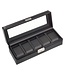 Sacher  Uhrenetui für 5 Uhren black exclusive / schwarz (Leder)