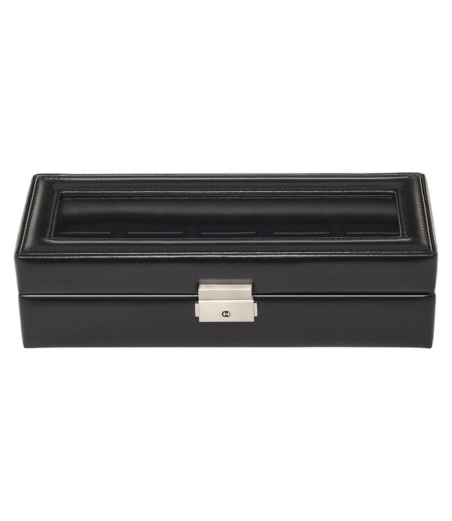 Sacher  Uhrenetui für 5 Uhren black exclusive / schwarz (Leder)