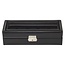Sacher  Uhrenetui für 5 Uhren black exclusive / schwarz (Leder)