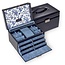 Sacher  Schmuckkasten Jasmin florage / navy (Leder)