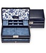 Sacher Schmuckkasten Helen florage / navy (Leder)