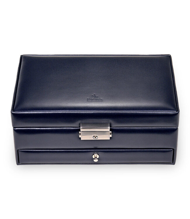 Sacher Schmuckkasten Helen florage / navy (Leder)