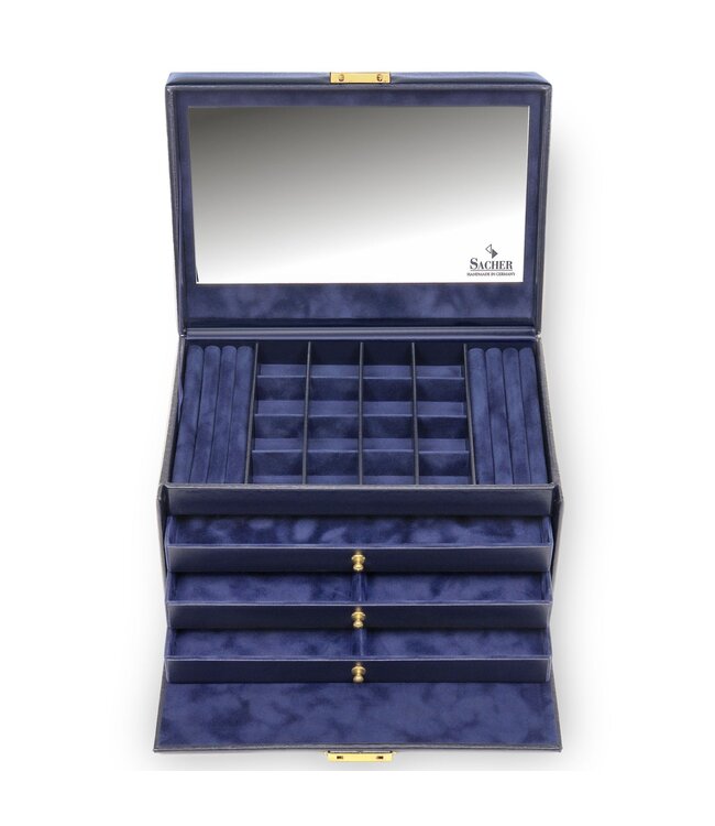 Sacher  Schmuckkasten Lena acuro / navy (Leder)