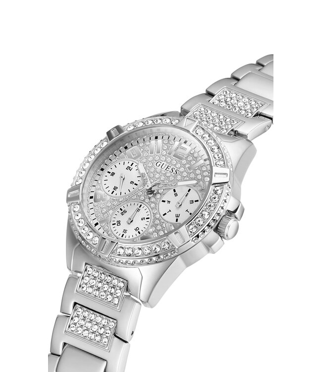Guess  Lady Frontier W1156L1 Quarz Silber/Gold Damenuhr