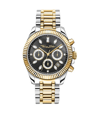 Thomas Sabo  Divine Chrono WA0398-291-201 Schwarz Bicolor Damenuhr