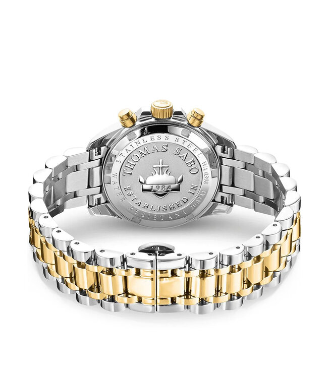 Thomas Sabo  Divine Chrono WA0398-291-201 Schwarz Bicolor Damenuhr