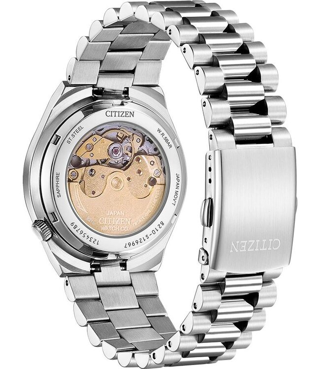 Citizen  Tsuyosa NJ0151-88M Automatik Silber/Türkis Herrenuhr