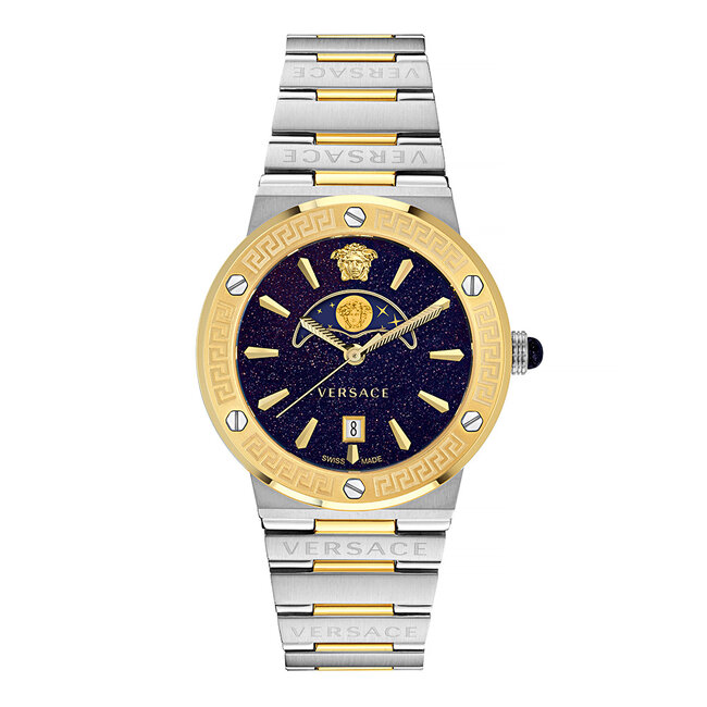 VERSACE  Analog 'Greca Logo Moonphase' Damen Uhr VE7G00223