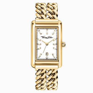 Thomas Sabo  Damenuhr rechteckig goldfarben - WA0429-291-207