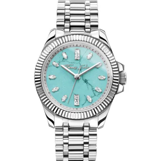 Thomas Sabo   Damenuhr mit imitiertem Türkis Divine Jewellery Stone silberfarben - WA0435-201-209