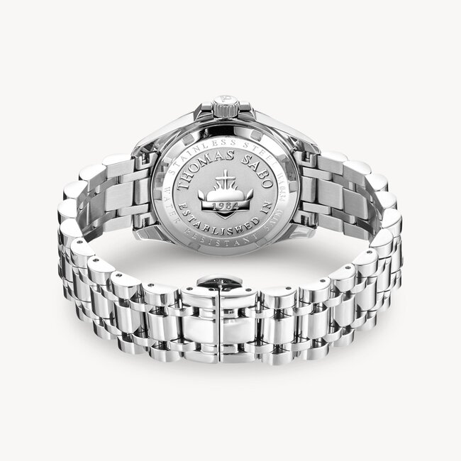 Thomas Sabo   Damenuhr mit Malachit Divine Jewellery Stone silberfarben - WA0434-201-211