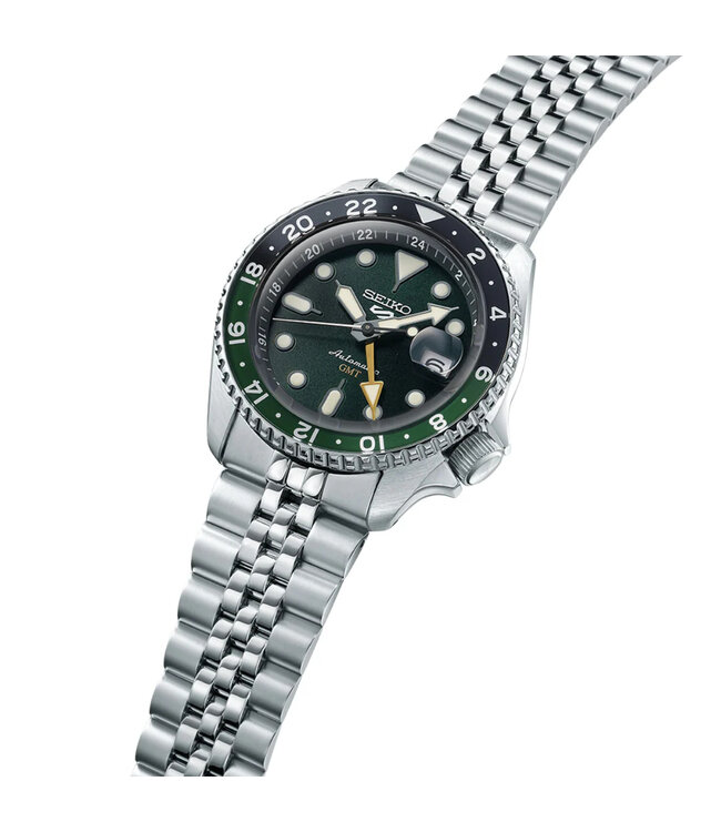 Seiko 5 Sports SSK035K1 GMT Automatik Grün Herrenuhr