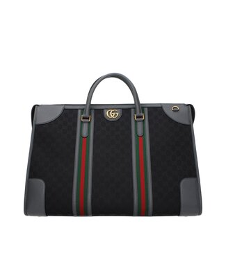 Reisetaschen Damen Stoff Schwarz/Dunkelgrau
