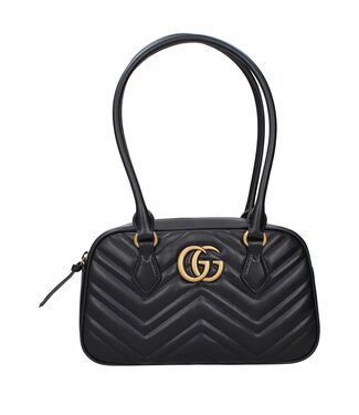 Schultertaschen Damen Leder Schwarz