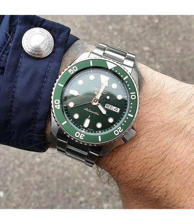 Seiko  5 Sports SRPD63K1 Automatik Dunkelgrün Herrenuhr