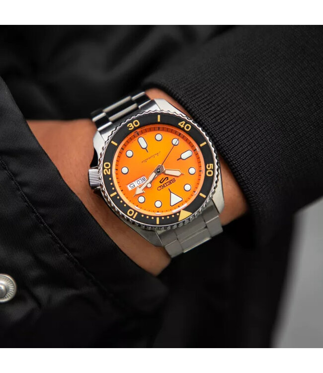 Seiko 5 Sports SRPD59K1 Automatik Orange Herrenuhr
