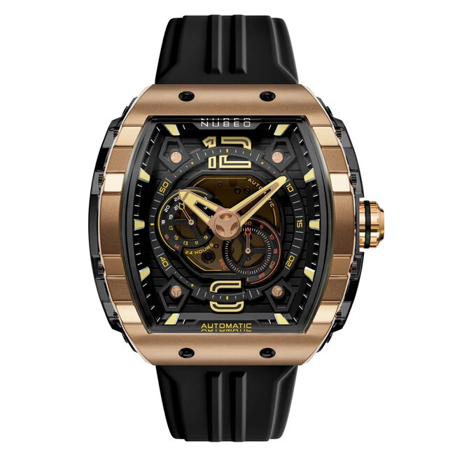 Nubeo NB-6087-06 Herrenuhr Magellan 24h Automatik 49mm 5ATM