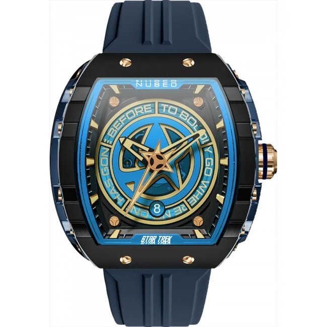 Nubeo  NB-6098-03 Herrenuhr Star Trek Starfleet Automatik Limited 48mm 5ATM